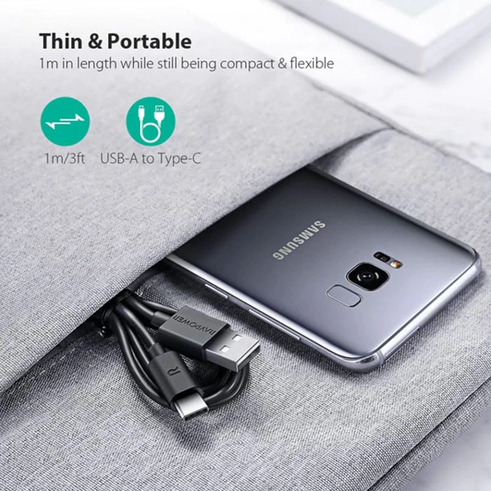 کابل USB-A به USB-C راوپاور مدل RP-CB044