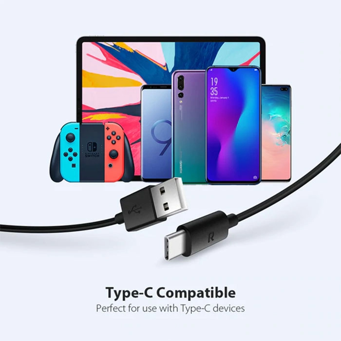 کابل USB-A به USB-C راوپاور مدل RP-CB044