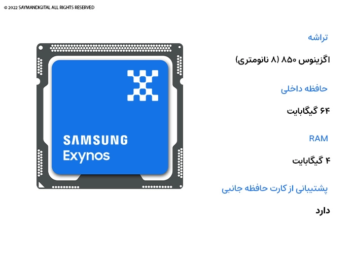 مشخصات فنی و امکانات گوشی Samsung Galaxy F12