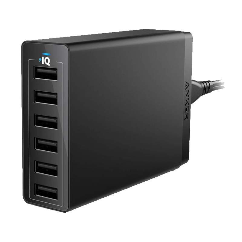 شارژر رومیزی انکر با پورت شش&zwnj;گانه مدل A2123 PowerPort توان ۶۰ وات