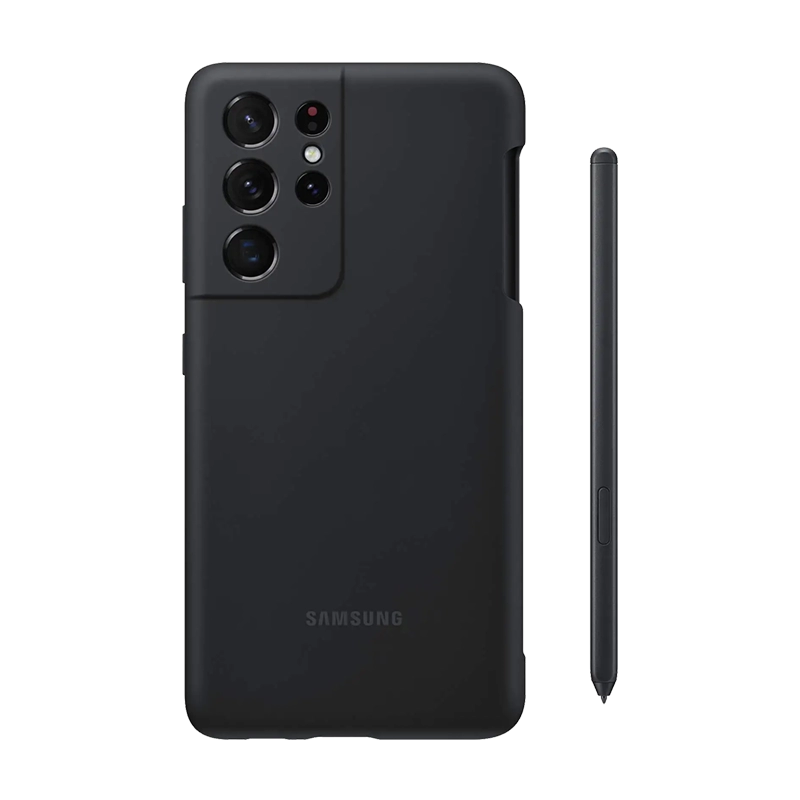 کاور سیلیکونی سامسونگ به&zwnj;همراه قلم مدل EF-PG99P مناسب گلکسی اس 21 اولترا/اس 21 اولترا 5G