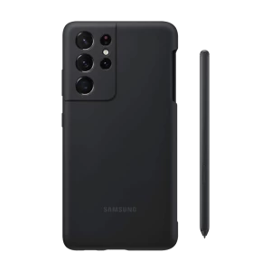 کاور سیلیکونی سامسونگ به&zwnj;همراه قلم مدل EF-PG99P مناسب گلکسی اس 21 اولترا/اس 21 اولترا 5G