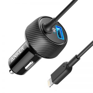 شارژر فندکی 2 پورت انکر مدل A2214 PowerDrive Elite
