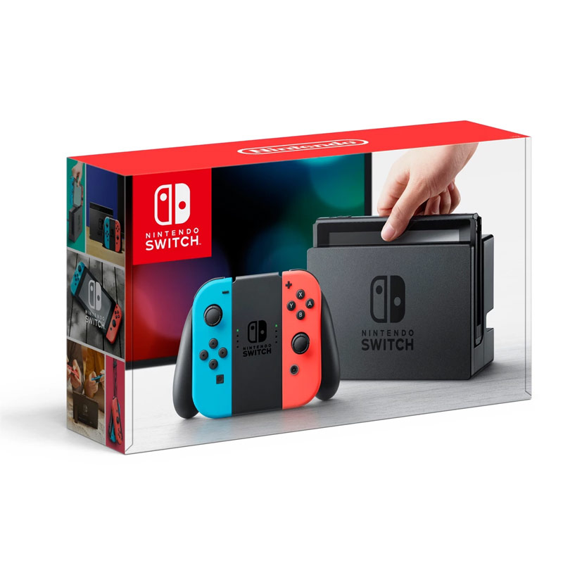 1Nintendo Switch With Neon Blu