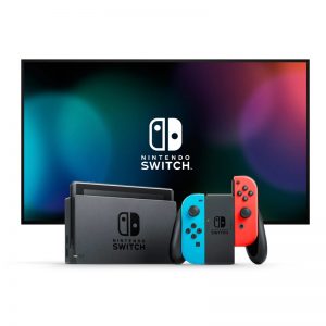 3Nintendo Switch With Neon Blu