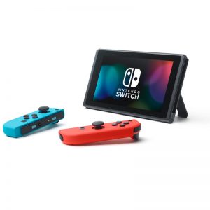 4Nintendo Switch With Neon Blu